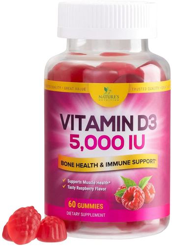 Nature’s Nutrition Vitamin D3 Gummies 5,000 IU - supplement