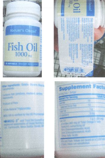 Nature's Origin Fish Oil 1000 mg - supplement