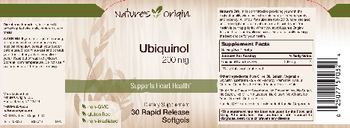 Nature's Origin Ubiquinol 200 mg - supplement