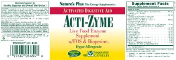 Nature's Plus Acti-Zyme - supplement