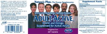Nature's Plus Adult-Active - dmae and ginkgo supplement for active adults