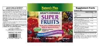 Nature's Plus Adult's Chewable Super Fruits Natural Mixed Wild Fruit Flavor - 