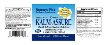 Nature's Plus Advanced Complex Kalm -Assure - passionflower gabsupplement