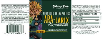 Nature's Plus Advanced Therapeutics ARA-Larix Rx-Immune - arabinogalactan supplement