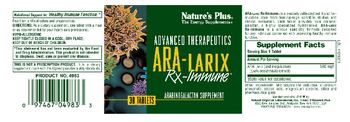 Nature's Plus Advanced Therapeutics Ara-Larix Rx-Immune - arabinogalactan supplement