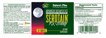 Nature's Plus Advanced Therapeutics Extended Delivery Serotain Rx-Sleep - supplement