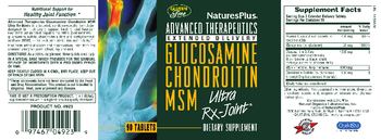 Nature's Plus Advanced Therapeutics Glucosamine Chondroitin MSM Ultra Rx-Joint - supplement
