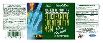 Nature's Plus Advanced Therapeutics Glucosamine Chondroitin MSM Ultra Rx-Joint - supplement