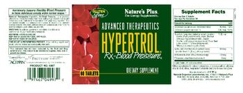 Nature's Plus Advanced Therapeutics Hypertrol Rx-Blood Pressure - supplement