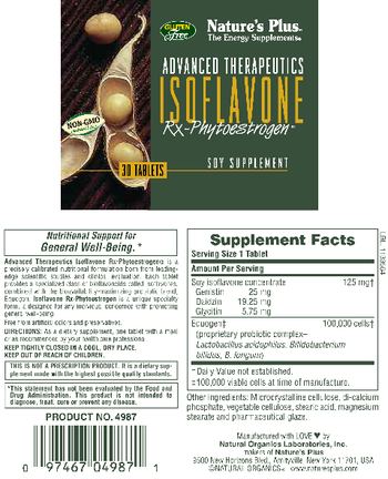 Nature's Plus Advanced Therapeutics Isoflavone Rx-Phytoestrogen - soy supplement