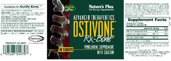 Nature's Plus Advanced Therapeutics Ostivone Rx-Bone - ipriflavone supplement with calcium