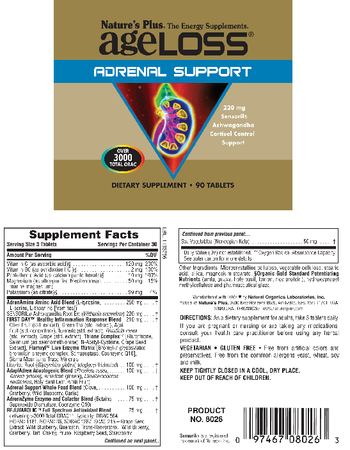 Nature's Plus AgeLoss Adrenal Support - supplement