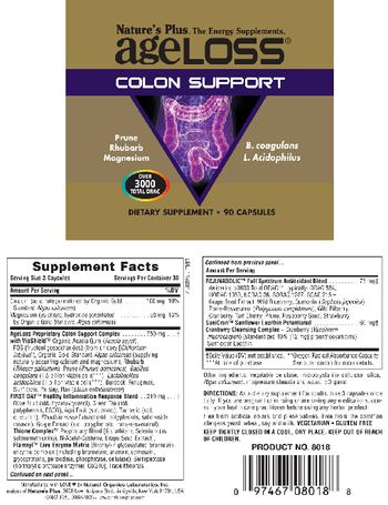Nature's Plus AgeLoss Colon Support - supplement
