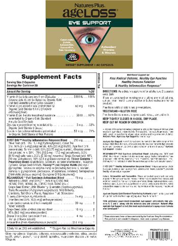 Nature's Plus AgeLoss Eye Support - supplement