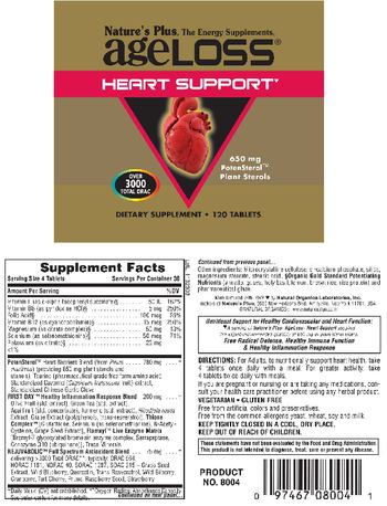 Nature's Plus AgeLoss Heart Support - supplement