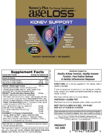 Nature's Plus AgeLoss Kidney Support - supplement