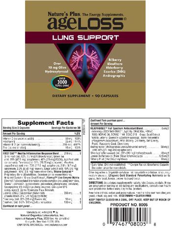 Nature's Plus AgeLoss Lung Support - supplement