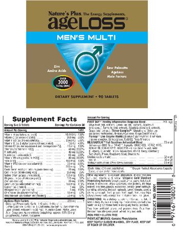 Nature's Plus AgeLoss Men's Multi - supplement
