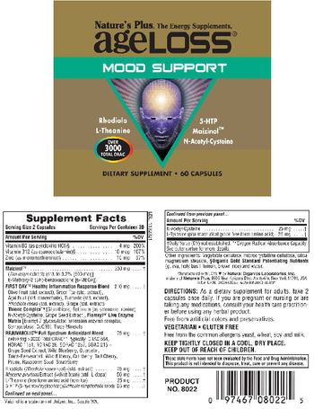 Nature's Plus AgeLoss Mood Support - supplement