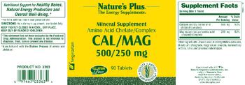 Nature's Plus Amino Acid Chelate/Complex Cal/Mag 500/250 mg - 