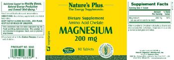 Nature's Plus Amino Acid Chelate Magnesium 200 mg - supplement