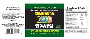 Nature's Plus Antioxidant Formula Commando 2000 Antioxidant Protection - 