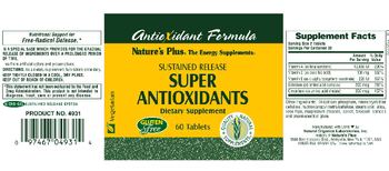 Nature's Plus Antioxidant Formula Sustained Release Super Antioxidants - supplement