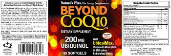 Nature's Plus Beyond CoQ10 - supplement