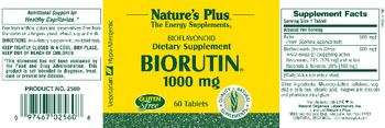 Nature's Plus Biorutin 1000 mg - supplement