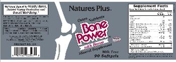 Nature's Plus Bone Power with Boron - mineral supplement