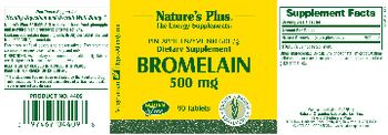 Nature's Plus Bromelain 500 mg - supplement