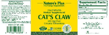 Nature's Plus Cat's Claw 500 mg - concentrated herbal supplement