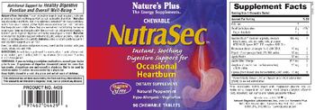 Nature's Plus Chewable NutraSec - supplement