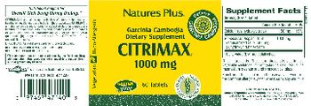 Nature's Plus Citrimax 1000 mg - supplement