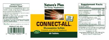 Nature's Plus Connect-All Glucosamine Sulfate - bromelain and calcium supplement