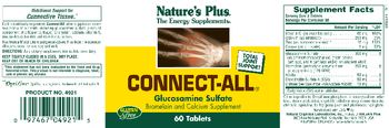 Nature's Plus Connect-All - glucosamine sulfate bromelain and calcium supplement