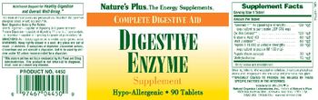 Nature's Plus Digestive Enzyme - digestive enzyme supplement