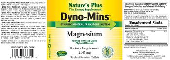 Nature's Plus Dyno-Min Magnesium - supplement