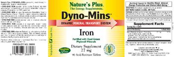 Nature's Plus Dyno-Mins Iron - supplement