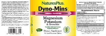 Natures Plus Dyno-Mins Magnesium Potassium & Bromelain - supplement