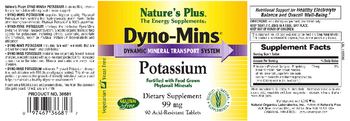 Nature's Plus Dyno-Mins Potassium 99 mg - supplement