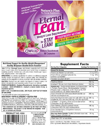 Nature's Plus Eternal Lean Weight Loss Supplement - supplement