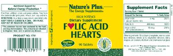 Nature's Plus Folic Acid Hearts - supplement