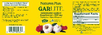 Nature's Plus Garlite - odorless garlic supplement 500 mg