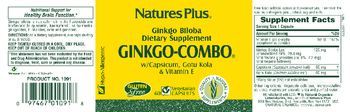 Nature's Plus Ginkgo-Combo w/ Capsicum, Gotu Kola & Vitamin E - supplement