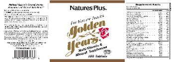 Nature's Plus Golden Years - multivitamin mineral supplement