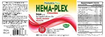 Nature's Plus Hema-Plex Chewables Delicious Mixed Berry Flavor - supplement