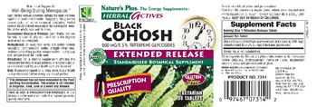 Nature's Plus Herbal Actives Black Cohosh 200 mg - standardized botanical supplement