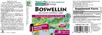 Nature's Plus Herbal Actives Boswellin 300 mg/65% Boswellic Acids - standardized botanical supplement