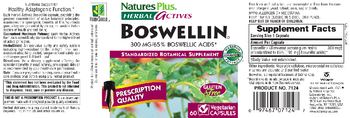 Nature's Plus Herbal Actives Boswellin 300 mg - standardized botanical supplement